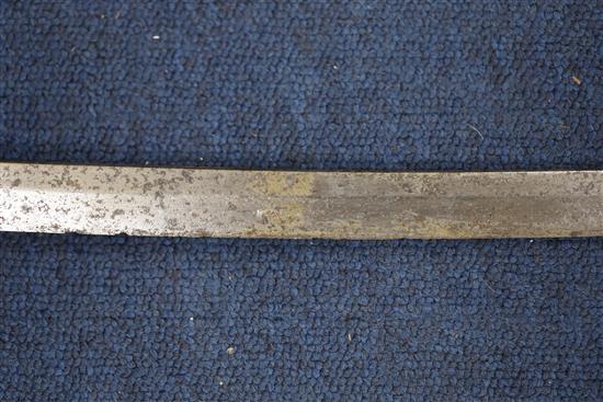 A WWI Japanese officers katana sword, overall 39in.